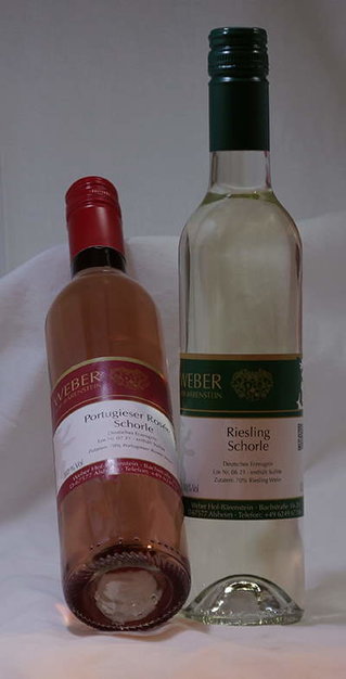 Weinschorlen Riesling und Portugieser Rose
